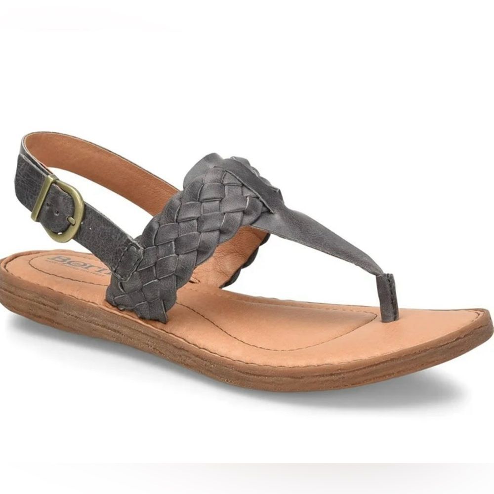 Born NWOT Women's Gray Braided Sandals